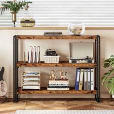 Industrial 3 Shelf Bookcase for Living Room