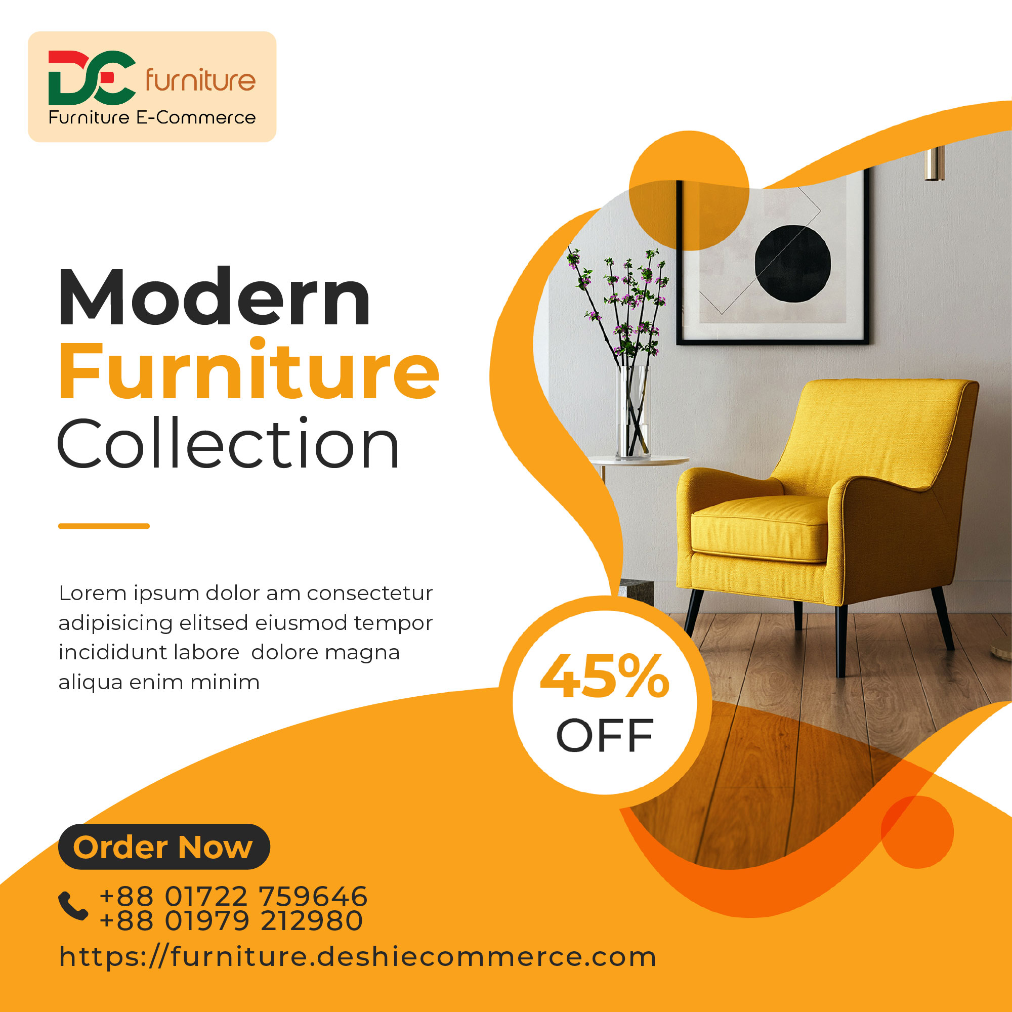 Furniture ecommerce promo